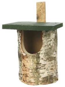 Picture of Cj Birch Log Nest Box Open Front