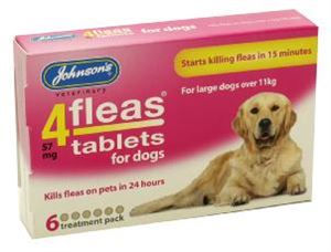 Picture of 4fleas Tablets - Dogs Over 11kg 6 Tablets