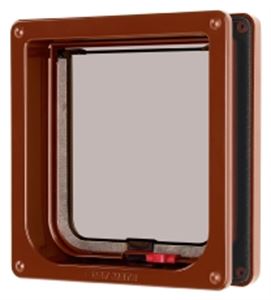 Picture of Lockable Cat Flap & Liner Brown 16.5x17.4cm