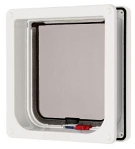 Picture of Lockable Cat Flap & Liner White 16.5x17.4cm