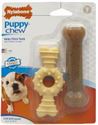 Picture of Nylabone Puppy Chew Twin Pack Ring Bone Petite
