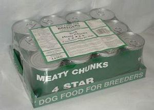 Picture of Cambrian Dog Unlabeled Cans Meaty Chunks 4 Star 400g x 12