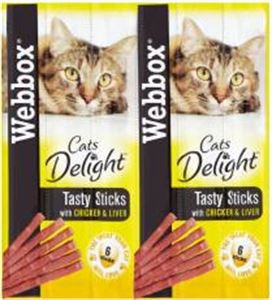 Picture of Webbox Cat Sticks Chicken & Liver 6stk