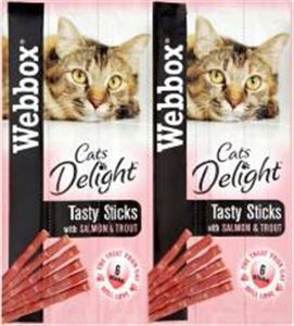 Picture of Webbox Cat Sticks Salmon & Trout 6stk