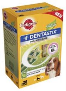 Picture of Pedigree C&t Dentastix Fresh Medium Dog 10-25kg 28stick
