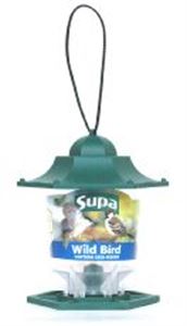 Picture of Supa Plastic Lantern Seed Feeder Green