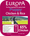 Picture of Europa Puppy Chicken & Rice 395g Tray