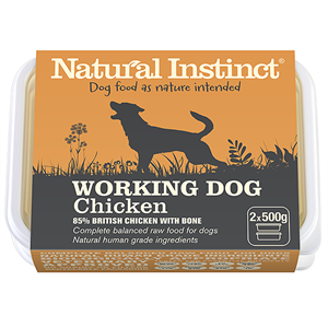 Picture of Natural Instinct Working Dog Chicken 2x500g