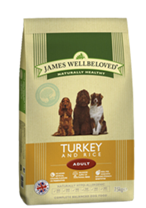 Picture of James Wellbeloved Turkey & Rice Adult 2kg