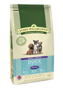 Picture of James Wellbeloved Duck & Rice Small Breed Senior 7.5kg