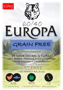 Picture of Europa 60/40 Grain Free Puppy Chicken & Turkey 12kg