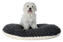 Picture of Oval Dog Cushion Grey/Cream 44x31cm
